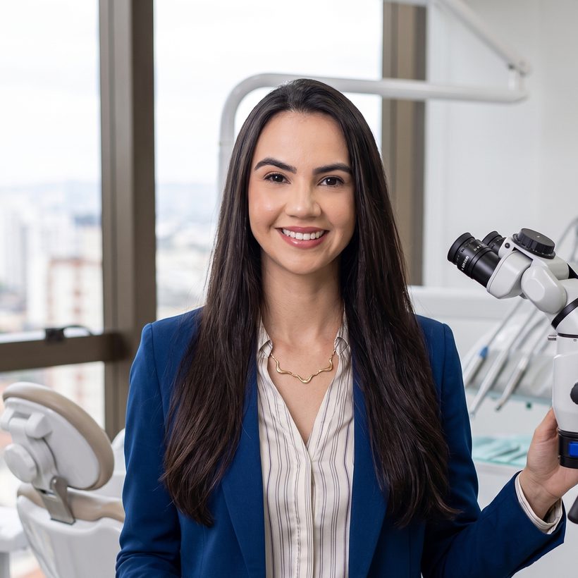 Dra. Brenda Rodrigues, cirurgiã-dentista, atendimento de implante dentário na Asa Norte
